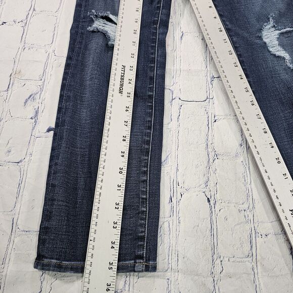 American Eagle MENS SIZE 26X28 Extreme Flex 4 Slim Fit Jeans Distressed - Picture 6 of 14